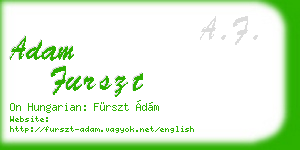 adam furszt business card