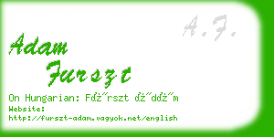 adam furszt business card